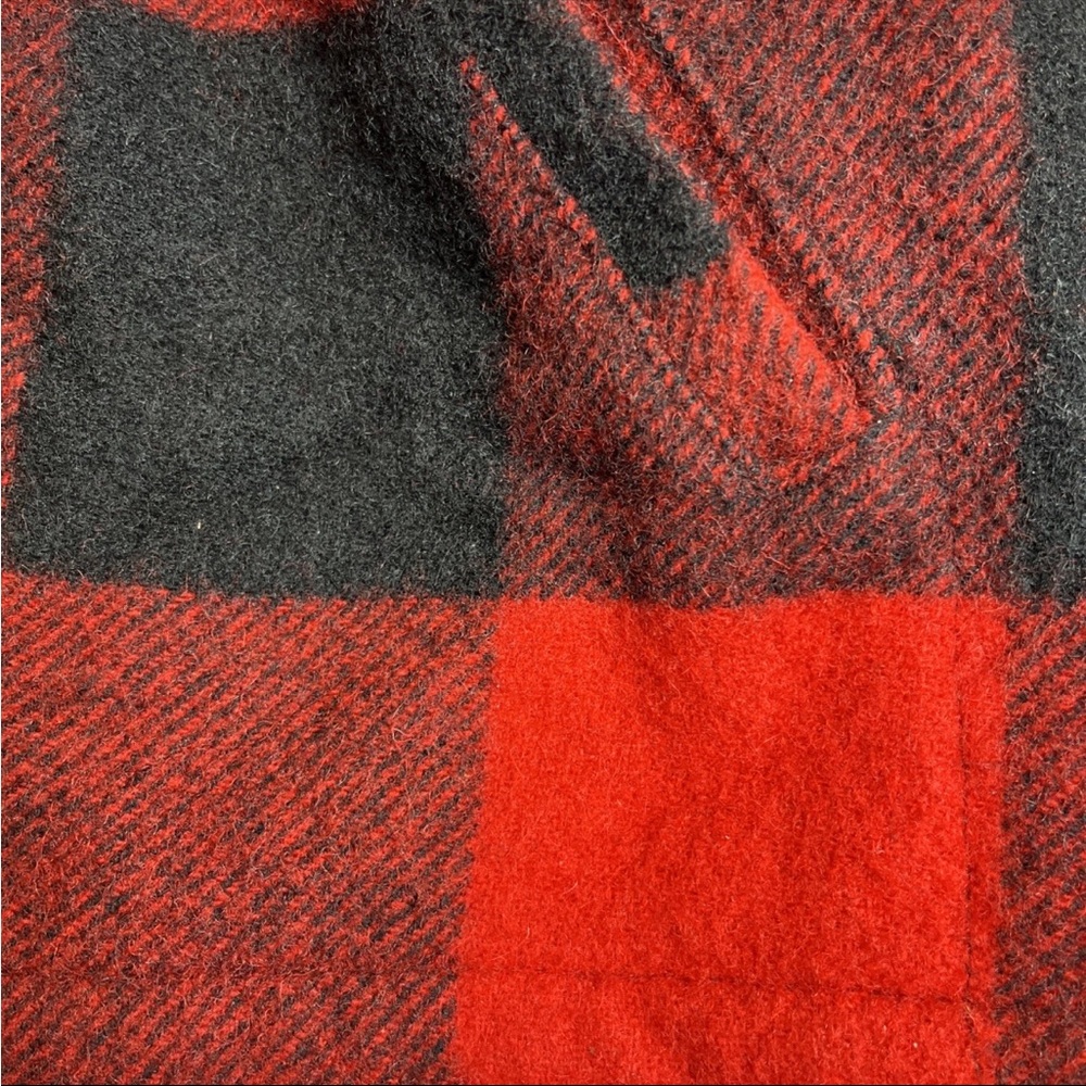 Vintage 60s Woolrich Red Buffalo Plaid Wool Jacket‎ Coat Mackinaw Medium - Picture 12 of 16